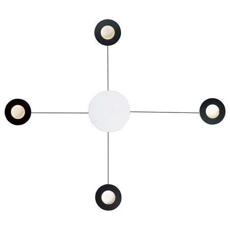 Et2 Orbital 4-Light Led Wall Sconce E23174-BKWT